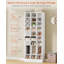 Armoire de rangement pour chaussures 25,6 pouces à 10 niveaux en bois blanc-274420293