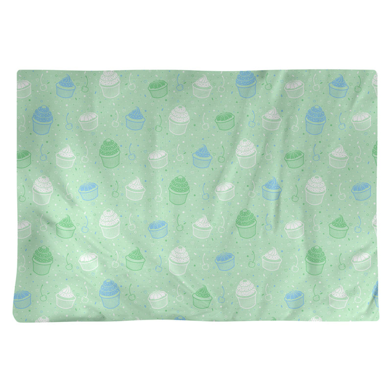 Katelyn Elizabeth Cotton Food & Drink Rectangle Placemat, Green/Blue