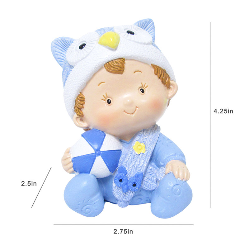 Figurine bébé garçon avec boule