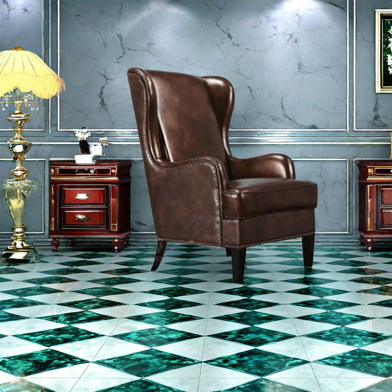 Fauteuil inclinable éco-cuir avec rivets