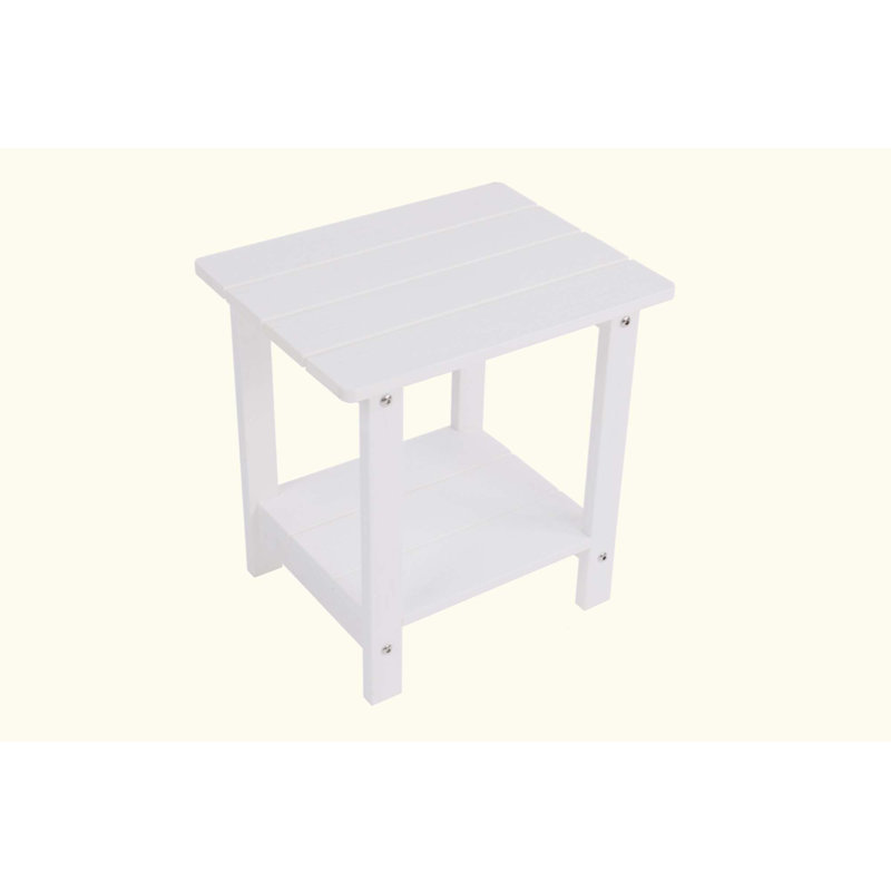A Wooden-Textured Imitation Wood Side Table, Simple Yet With A Rich Texture, With A Small Tabletop And Is Suitable For Outdoor Picnics