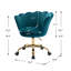 Fauteuil pivotant en velours de 67,31 cm de large-1607998264