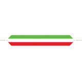Printed Red, White & Green Table Runner