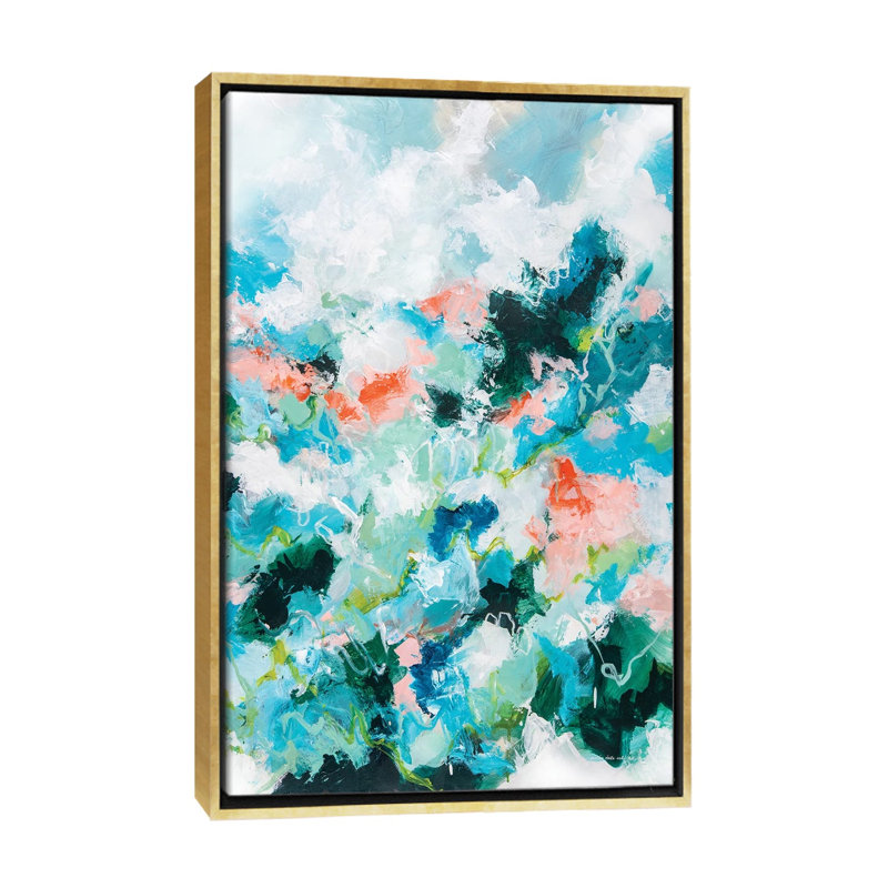 « Promise » par Cristina dalla Valentina-impression d’art graphique, H 26 po x l 18 po x 1,5 po, Toile encadrée d'or
