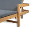 Chaise longue d'extérieur avec accoudoirs