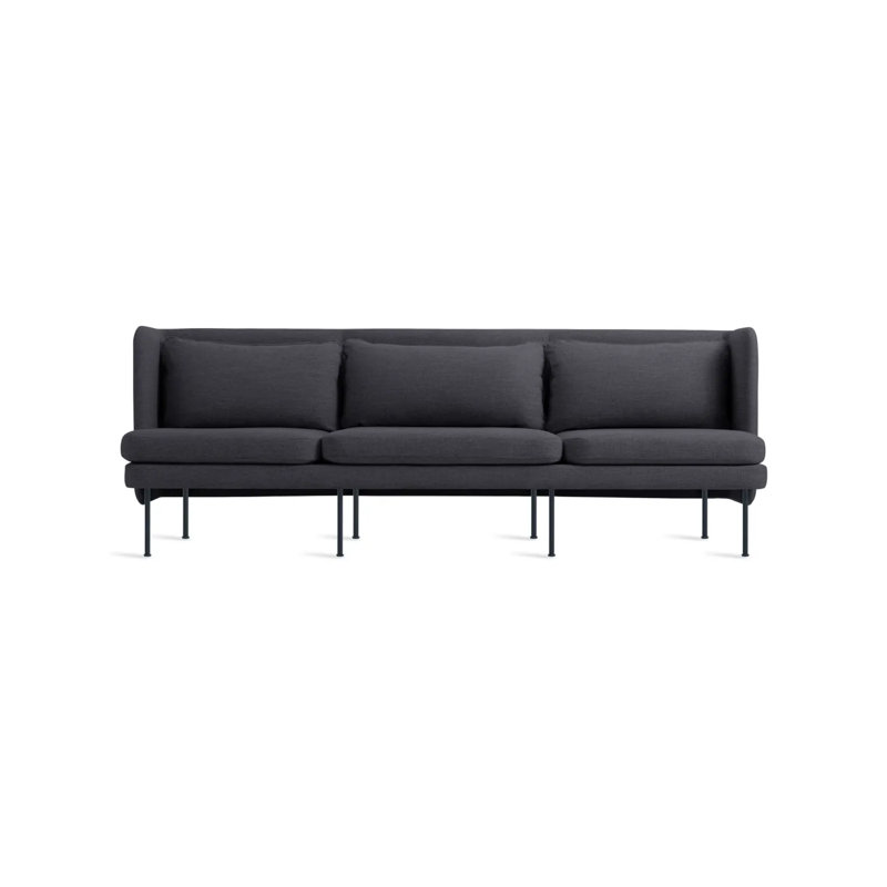 Bloke Sofa, Tait Stone Textured Basketweave, 34" H x 95" W x 32" D, Slate