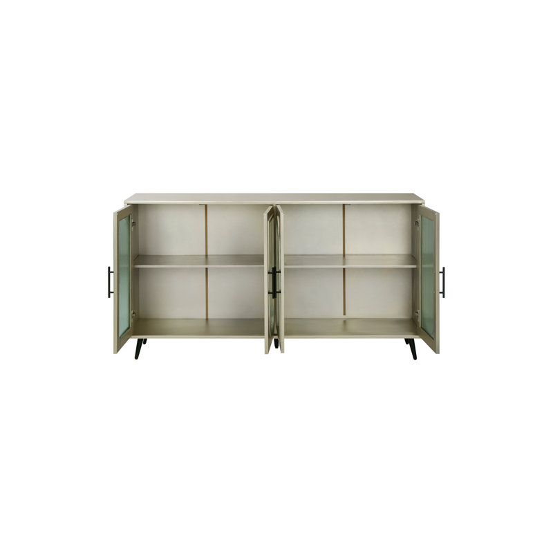 Meuble télé pour téléviseur de 65 pouces et plus, Or antique
