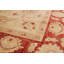 Tapis de bois one-of-kind-noué la 2010 ushak crème/orange 6 pi 7 po x 10 pi, en laine de 4 po Muirfield