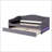 Teddy Fleece Twin Size Upholstered Daybed With Light And Trundle