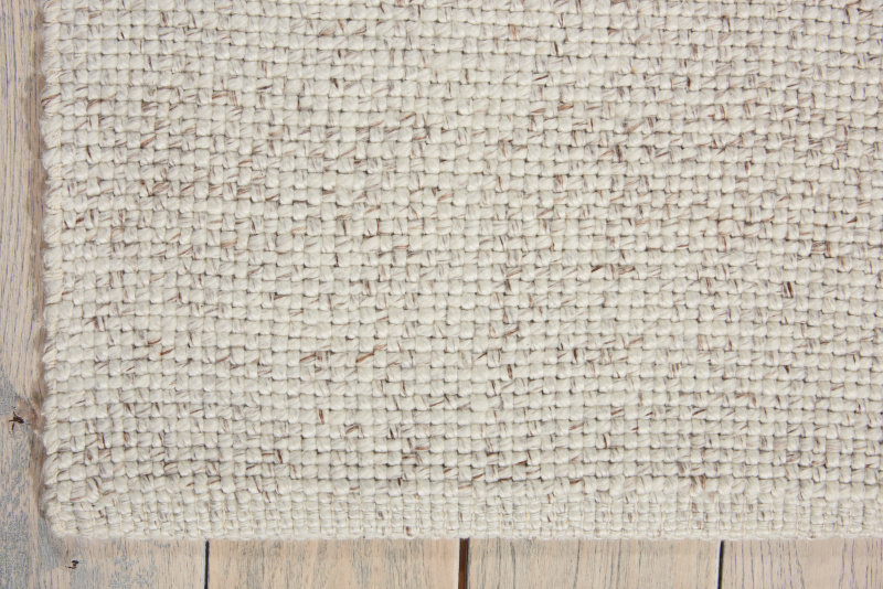 Tapis de couleur sable noué à la main Tobiano, Rectangle 9 pi x 12 pi