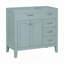 36" Bathroom Vanity without Sink, Cabinet Base Only, Bathroom Cabinet with Drawers, Solid Frame and MDF Board-116026952-116026955
