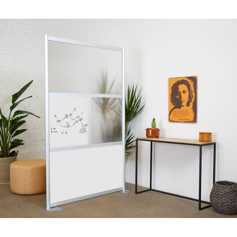 Cloisons de bureau modernes 4 panneaux Orrie, Effacable, Standard