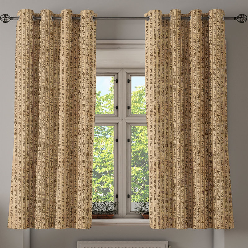 Sateen Blackout Curtains / Drapes Pair, 50" W x 54" L