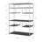 Rustic Gray Oak & Chrome Finish Bookshelf