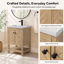 Meuble-lavabo simple 24 po avec plateau en céramique Chazden-444019685-461940886-463235012