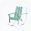 Chaise Adirondack pliante en bois d'acacia, design rustique, finition acier patiné-355764159