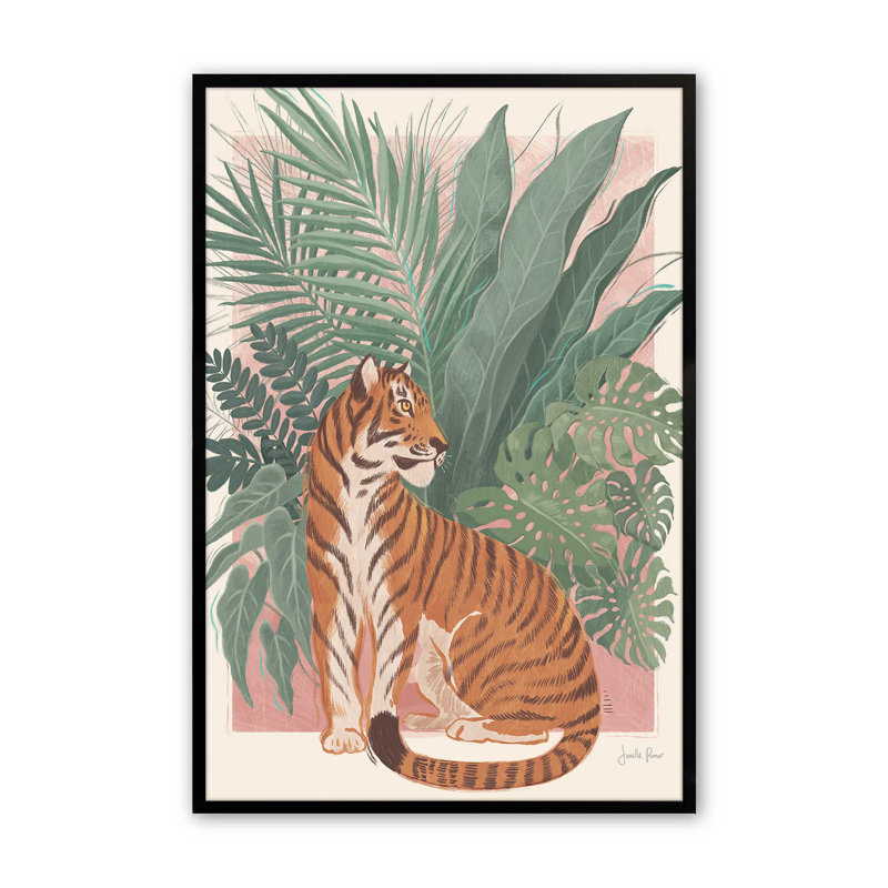 «Jungle Majesty», Noir satiné, H 15 po x l 12 po