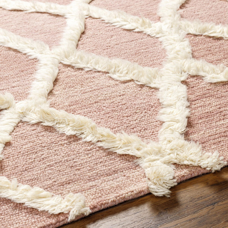 Wool Geometric Area Rug, Rectangle 2' x 3'