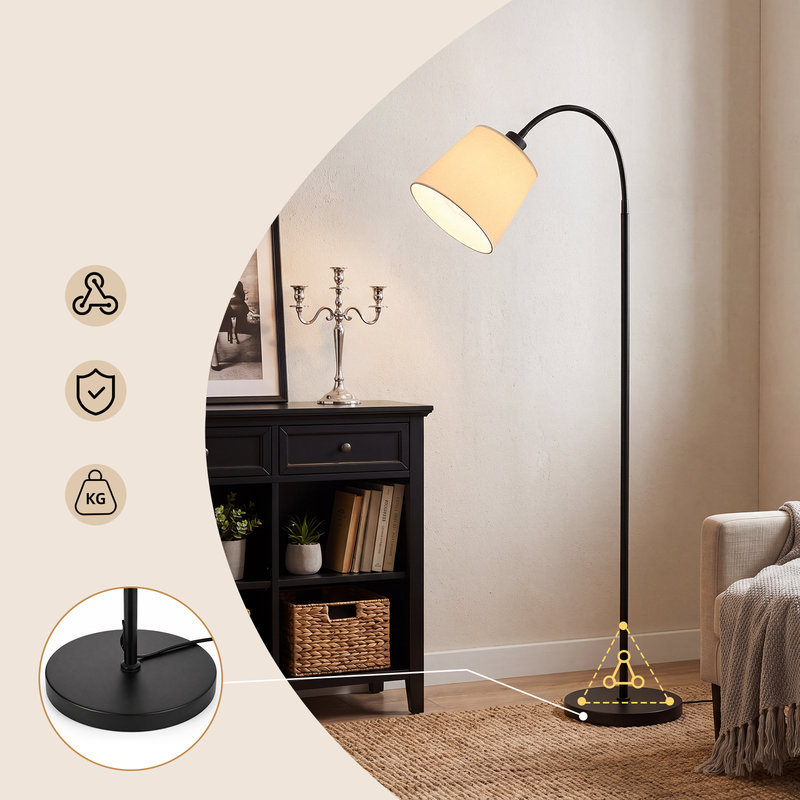 160cm Matte Traditional Floor Lamp