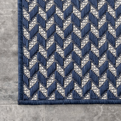 Malaya Herringbone Power Loom Indoor/Outdoor Rug