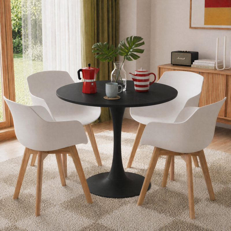 Dining Set, Black, Black