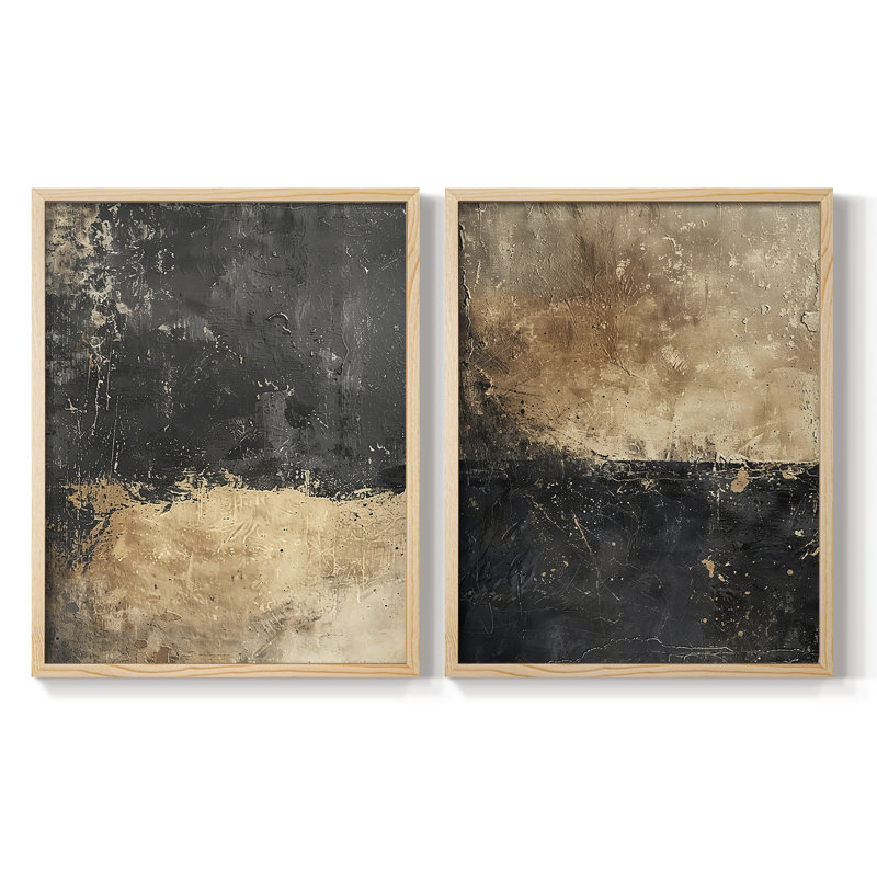 ABSTRACT Series CCCCXXI - Impression encadrée de qualité supérieure - prête à être accrochée - aucun clou requis - aucun clou requis