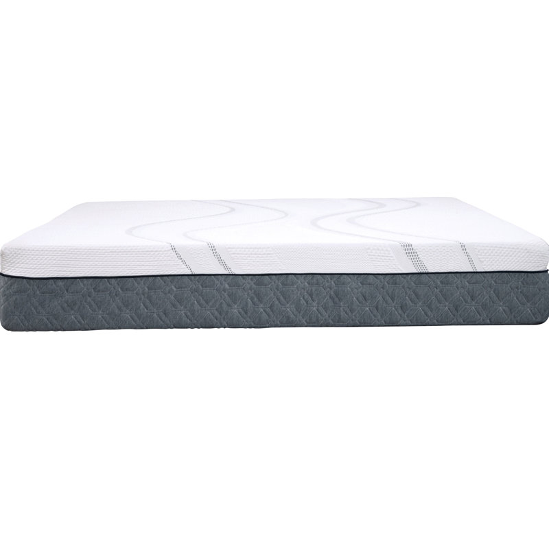 Matelas simple 12 po en mousse à mémoire de forme graphène ferme, blanc pour un sommeil apaisant confortable, Twin