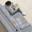 Convertible 6-In-1 Sleeper Sofa Bed, Corduroy Pull Out Couch With 3-Tier Extending Design, Upholstered Sofa With Chaise, Storage Pockets & 2 Cushions For Small Spaces-1154918508