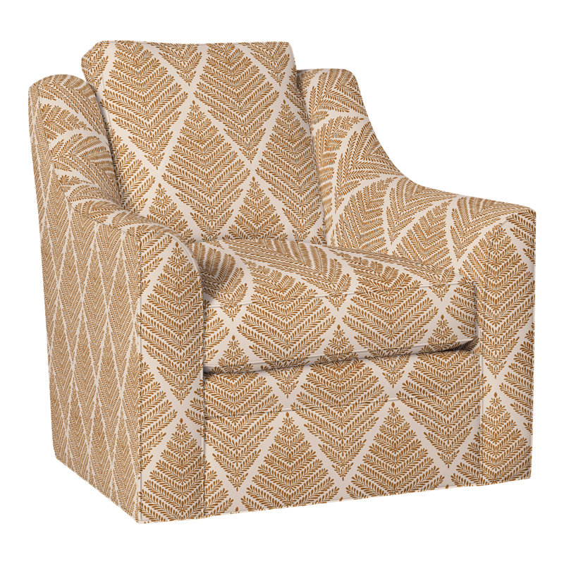 Fauteuil pivotant American Bungalow Nicholas, Perigold Emmeline doré