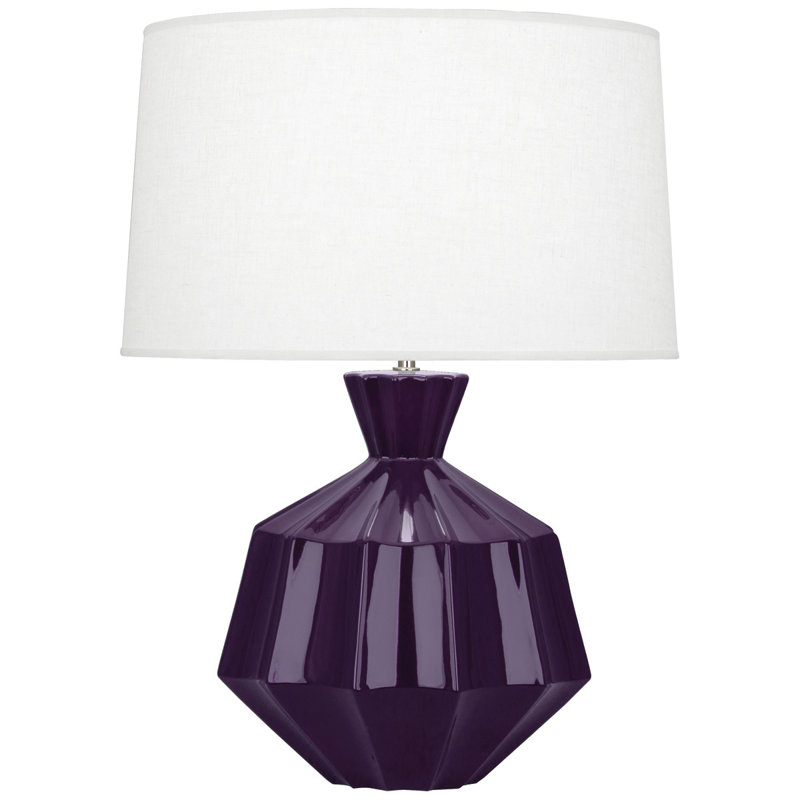 Lampe de table 27 po Orion, H 27 po x l 19,5 po x P 19,5 po, Sucre prune glacé