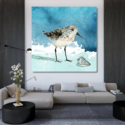 Dovecove Robinson, Carol Gallery Wrapped Canvas Art Titled: Delray Sandpiper I