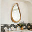 Miroir mural en bois