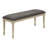 Bench, 48" Rectangular, Upholstered, Wood, Entryway, Dining Room, Kitchen, Fabric, Solid Wood, Transitional