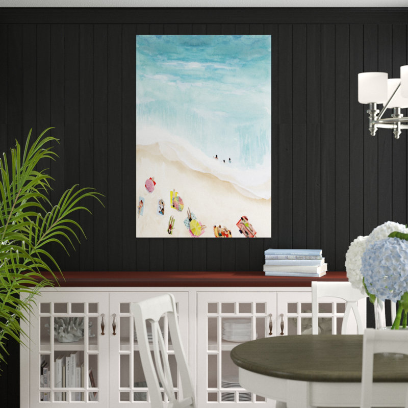 «Beach Week II» par Grace Popp, reproduction d'art sur toile, H 48 po x l 32 po, Toile tendue, Non