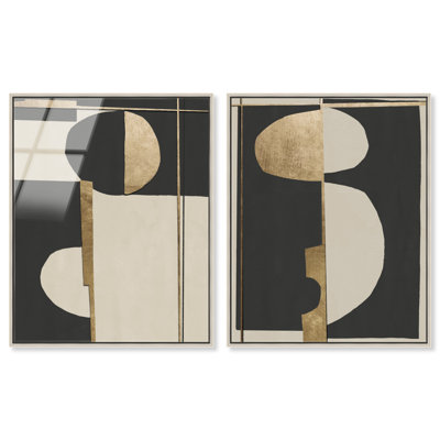 Balance Set High-Gloss Frameless Acrylic Glass Wall Art Abstract Print by Oliver Gal, Ready to Hang, 16 x 20