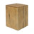 Wood-Look Square-Column MGO End Table, H18",Wood-Like Distressed Finish, Mix With Different Heights, Indoor Outdoor Use-790214310