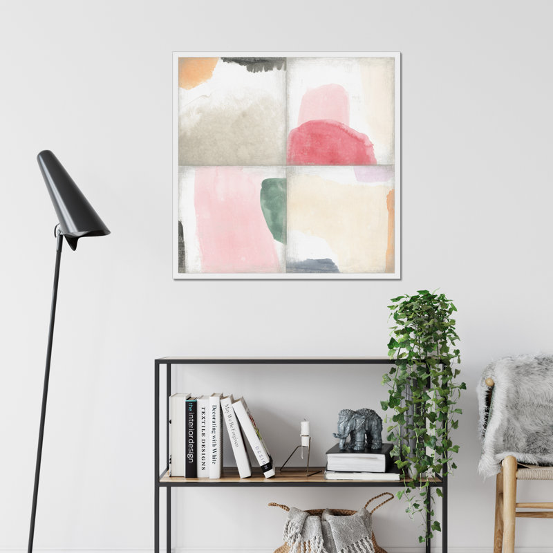 Pastel Tile III by June Erica Vess - Painting, 91cm H x 91cm W, Wrapped Canvas