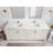 Aberdeen 84'' Double Bathroom Vanity with Quartz Top-102097547