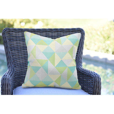 Pacifica Geometric Indoor/Outdoor Throw Pillow