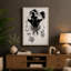 Snow Leopard Gaze Modern - Print-136790175-136790176