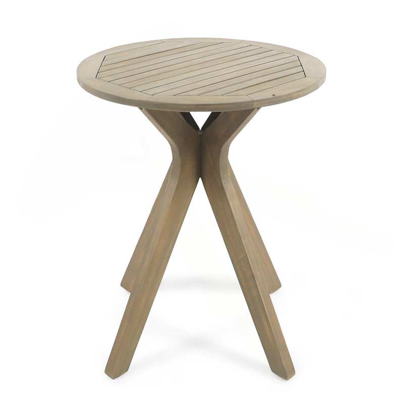 Outdoor Bistro Table, Gray