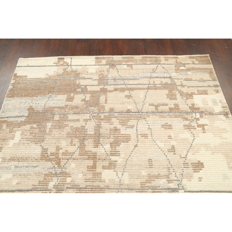 One-of-a-Kind 5'5" X 7'7" Wool Area Rug in Beige