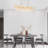 Modern 16 Light Gold Crystal Rectangular Chandelier-1893584778