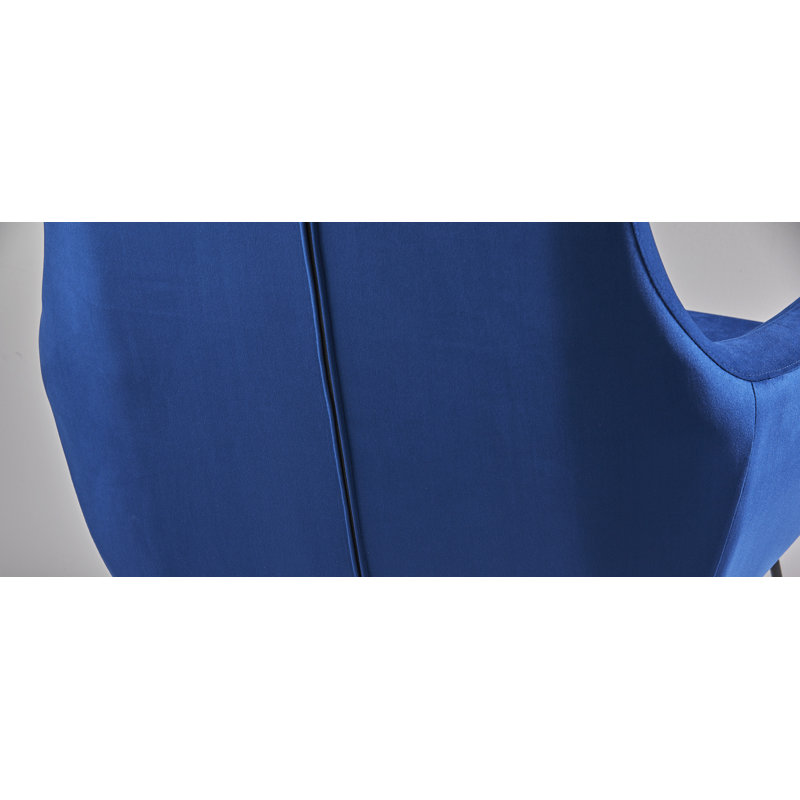 Ismaael Upholstered Armchair, Blue Velvet