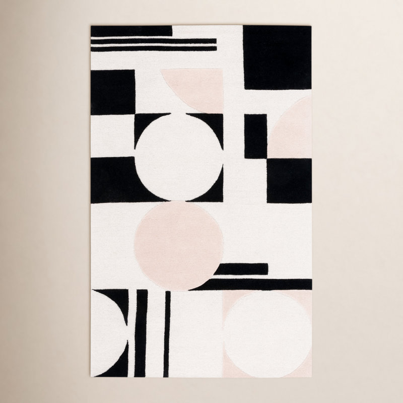 Felipe Wool Geometric Indoor Rug, Rectangle 9' x 12'