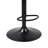 Corrales Adjustable Swivel Bar & Counter Stool With Padded Backrest And Sleek Steel Base