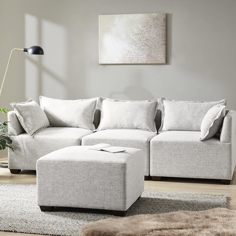 Moderne - siège modulable personnalisable rembourré de mousse 30 x 30 x 18
