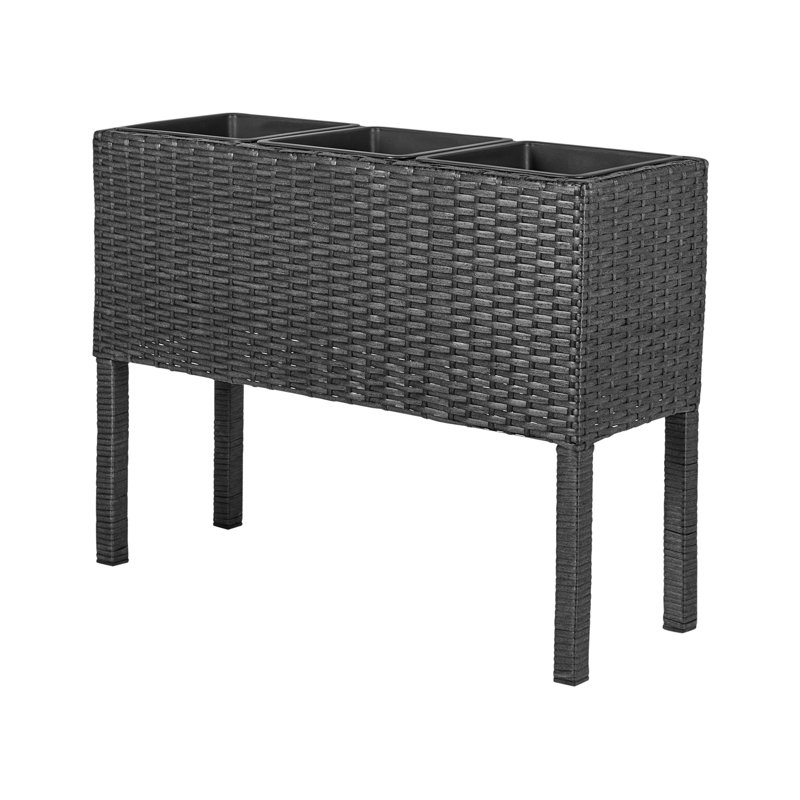 Amanuel Handmade Planter Box, Black