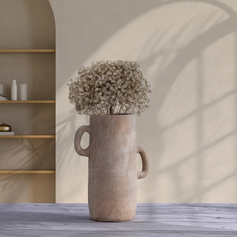 Terracotta Vase Dia 8.5" X 12" H