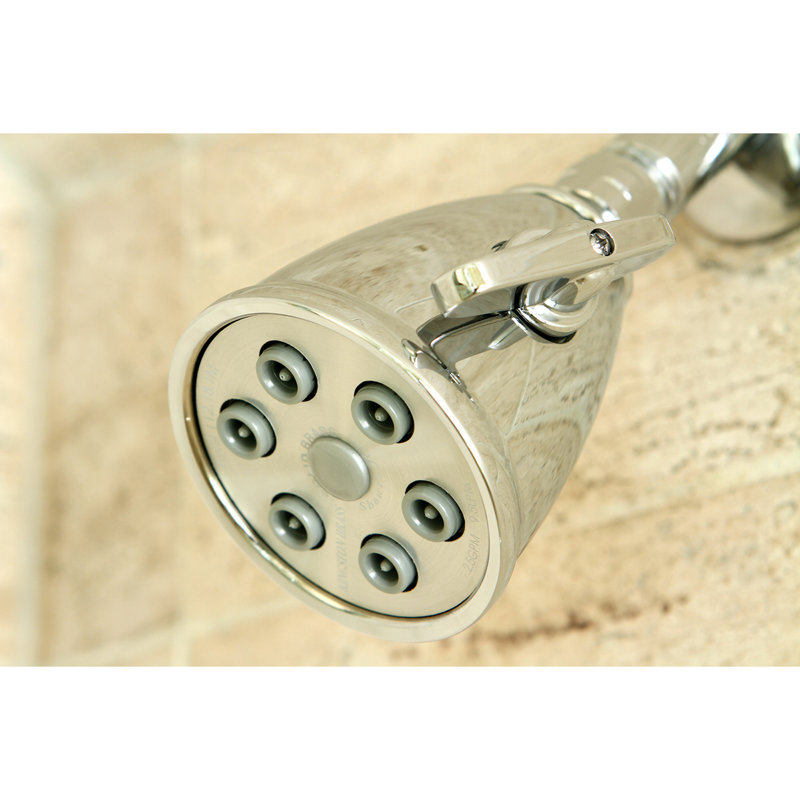 Kingston Brass Shower Scape 2-15/16-Inch Round Adjustable Jet Spray Brass Shower Head, Polished Chrome